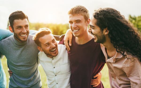 A group of adults outdoors.